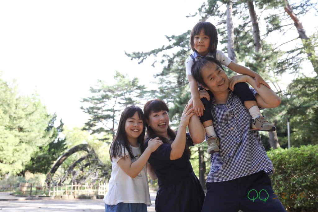 千葉公園家族写真