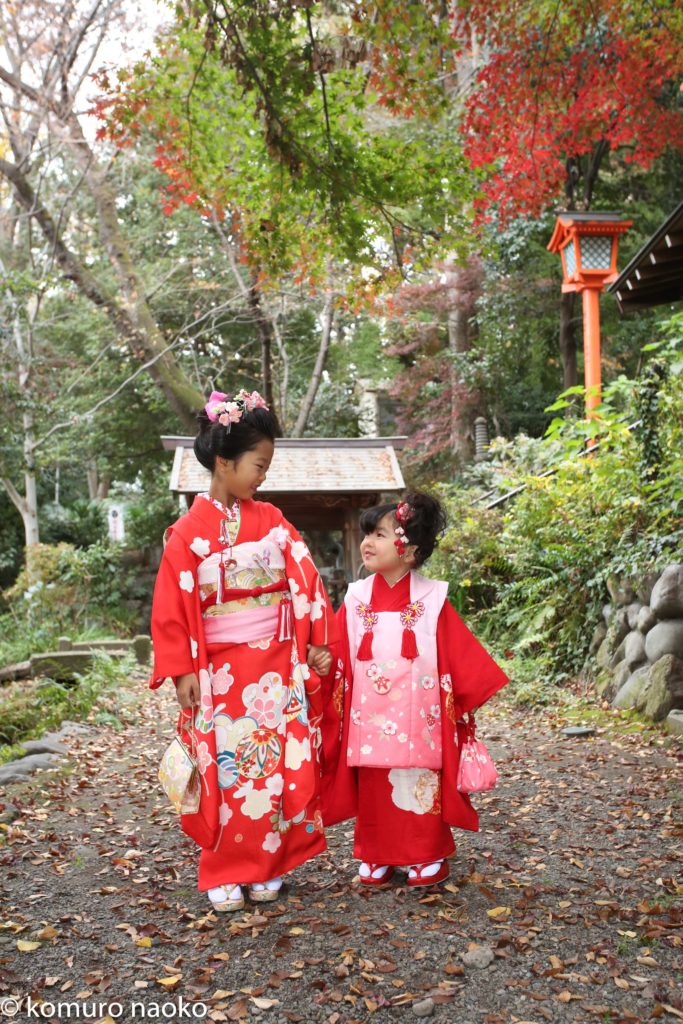 日吉神社七五三出張撮影姉妹写真