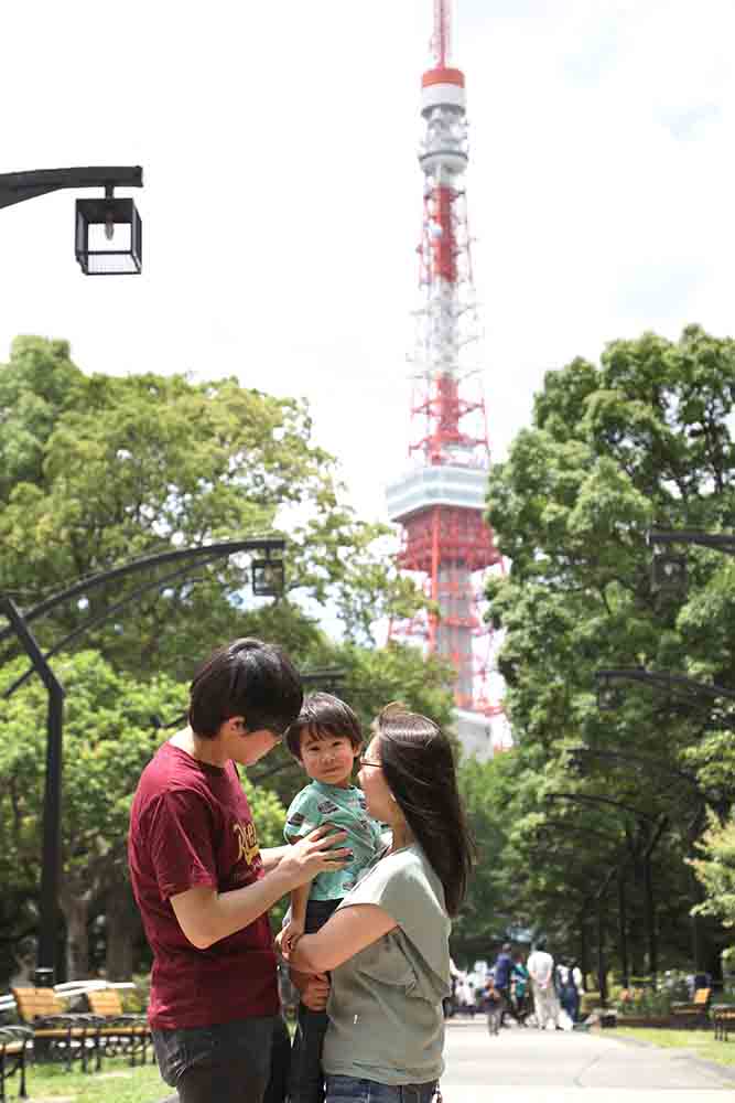 家族撮影会こむの木東京タワー